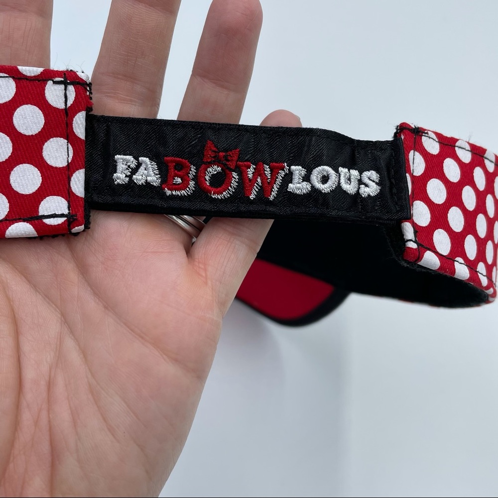 Disney Minnie Mouse Visor Red & White Dots - Picture 5 of 7